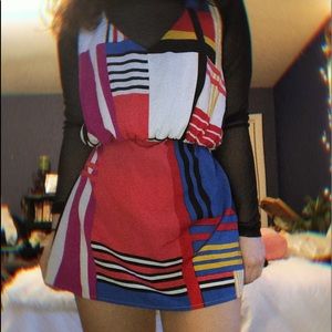 Cool colored dress